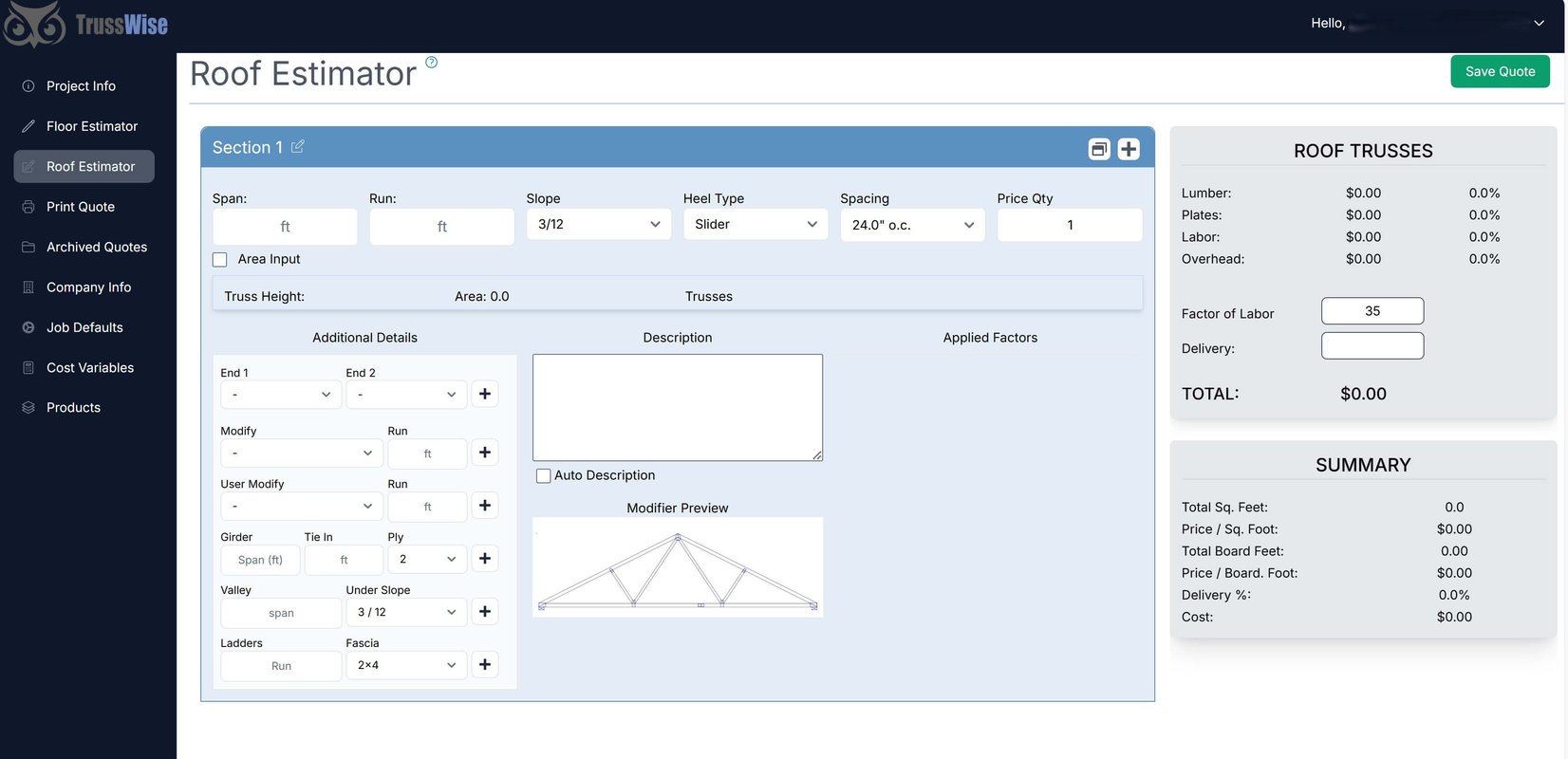 Roof Estimator Screen shot-1 Roof Estimator Screen shot-1